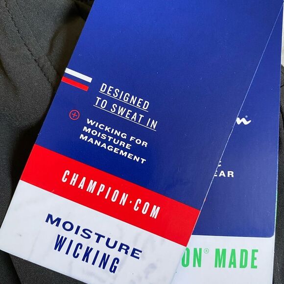 NWT Champion Athletic Sweatpants Women's Size S Moisture Wicking Pants Black - Picture 15 of 16